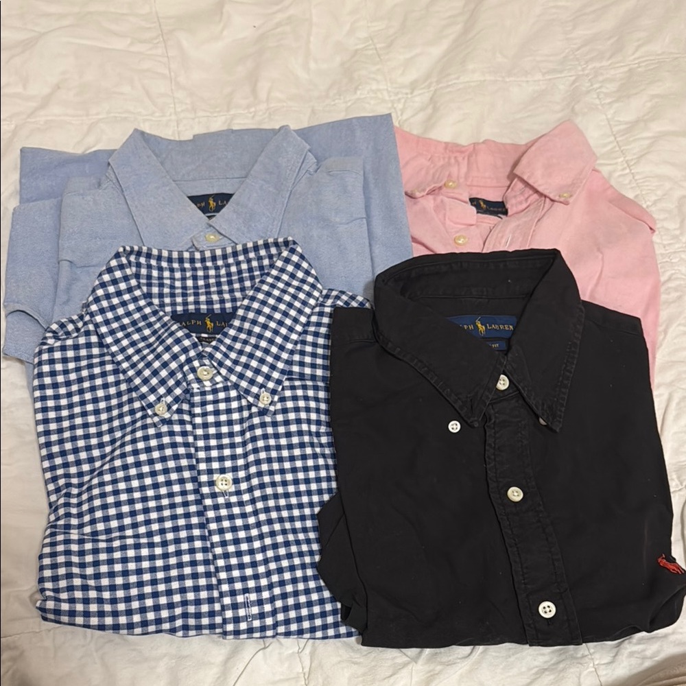 Ralph Lauren Men's Shirt Collection - Black, Blue, Pink